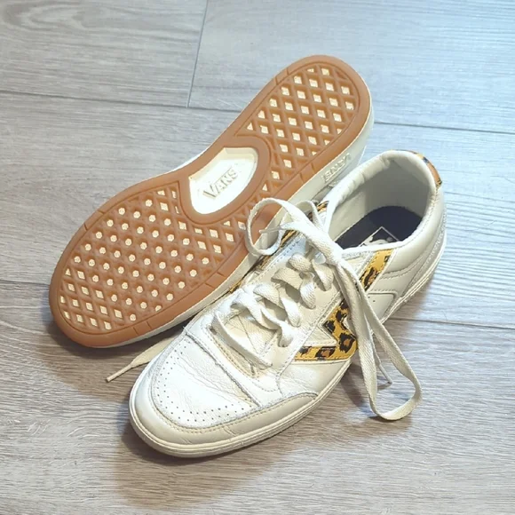 Vans White Sneakers with Leopard Print - Picture 4 of 4
